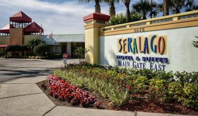 Seralago Hotel & Suites entrance sign