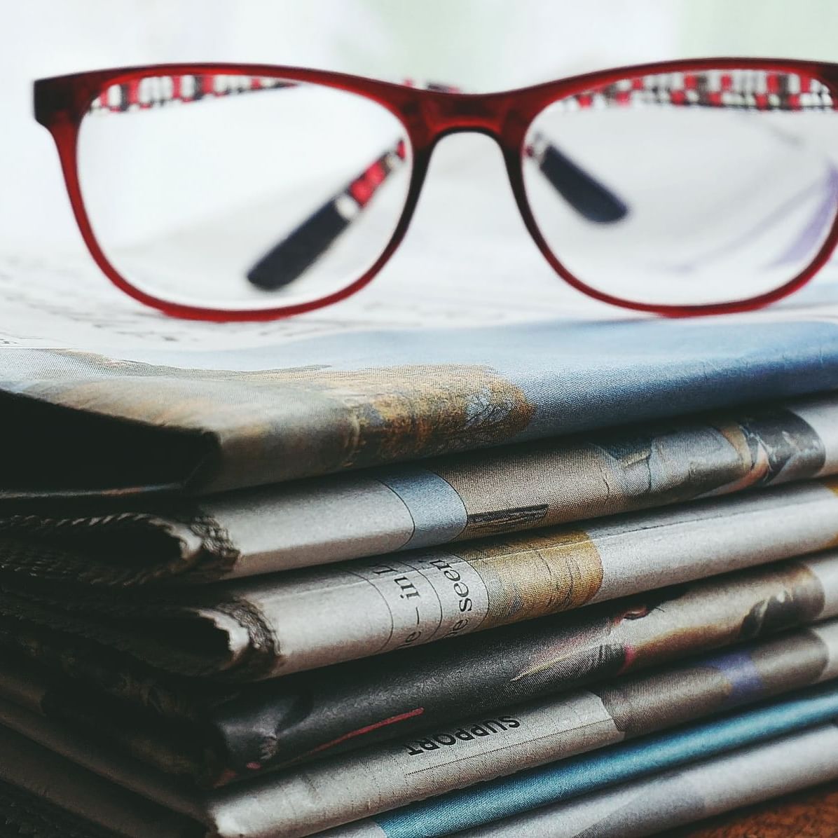 Pair of Spectacles on newspapers at Ubumwe Grande