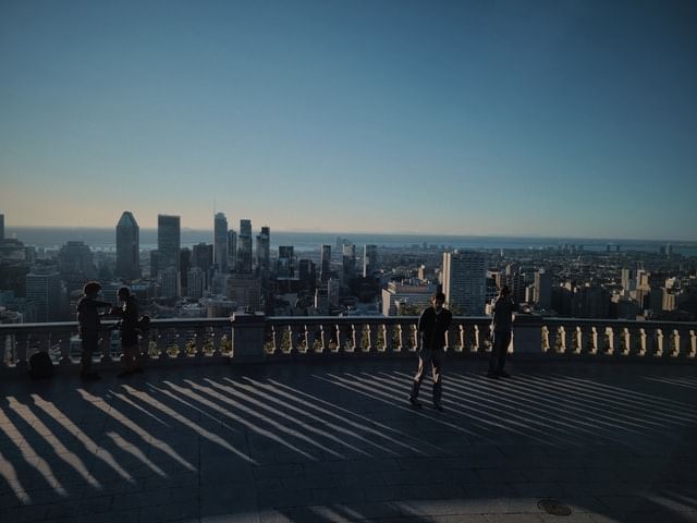 The Kondiaronk Belvedere lookout at the Chalet du Mont-Royal