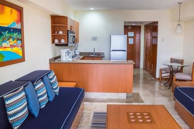 Suite Living rooms at Plaza Pelicanos Grand Beach Resort Hotel