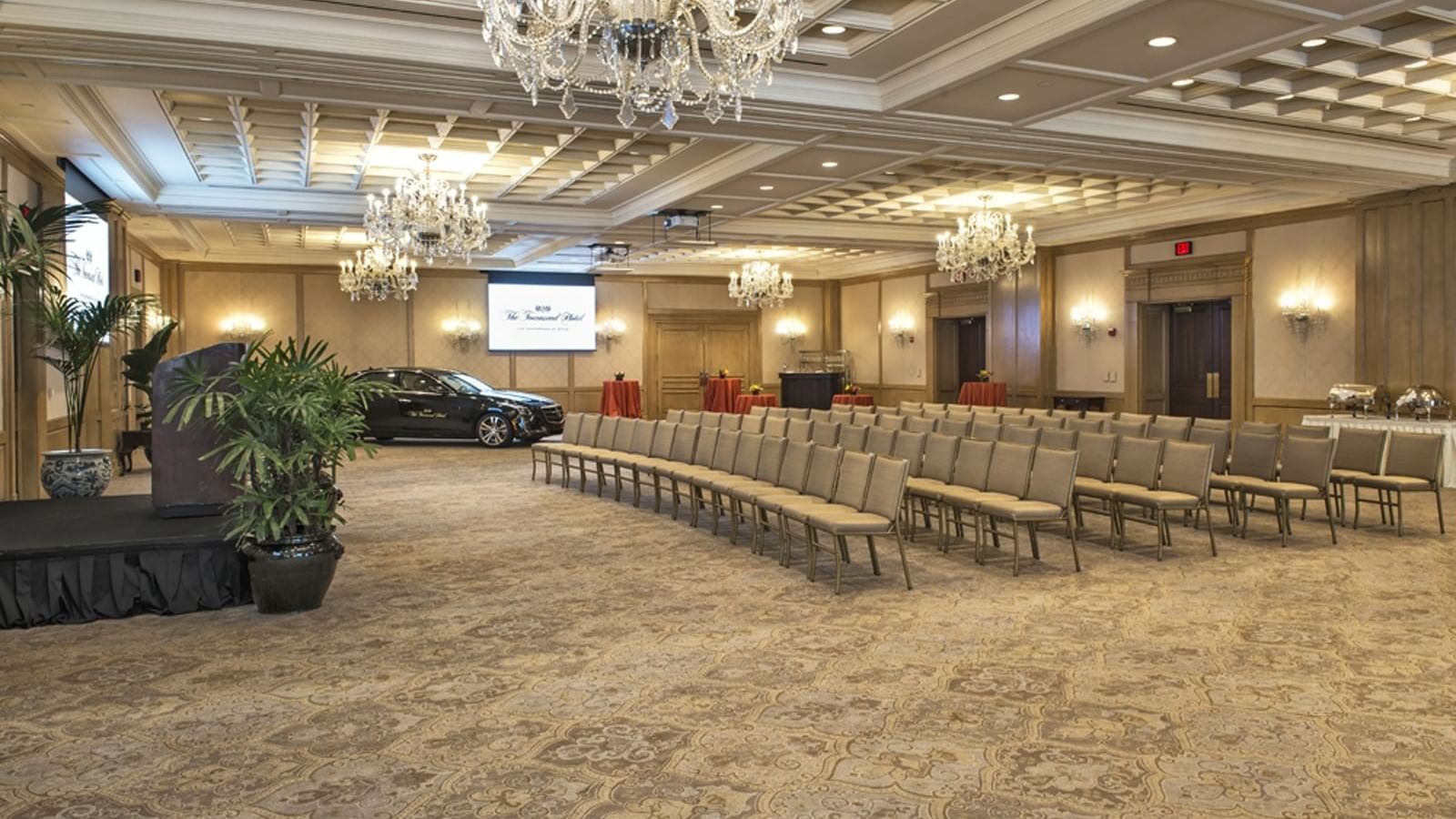 Theater-style Seating in Salon II, III & IV at Townsend Hotel