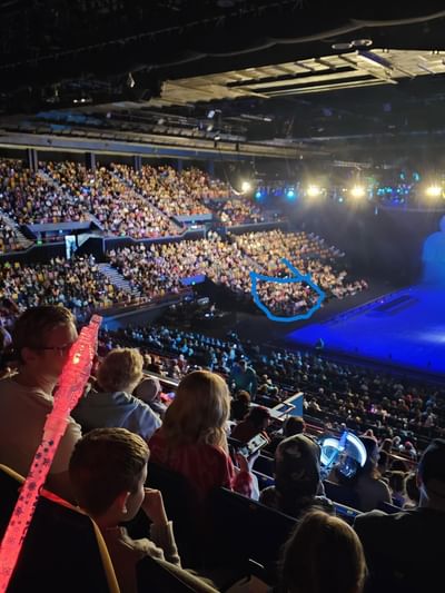 Audience watching a performance in Brisbane Entertainment Centre near Sofitel Brisbane Central