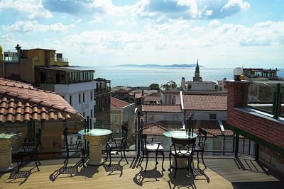 Terrace at Sultanahmet Palace Hotel in Istanbul
