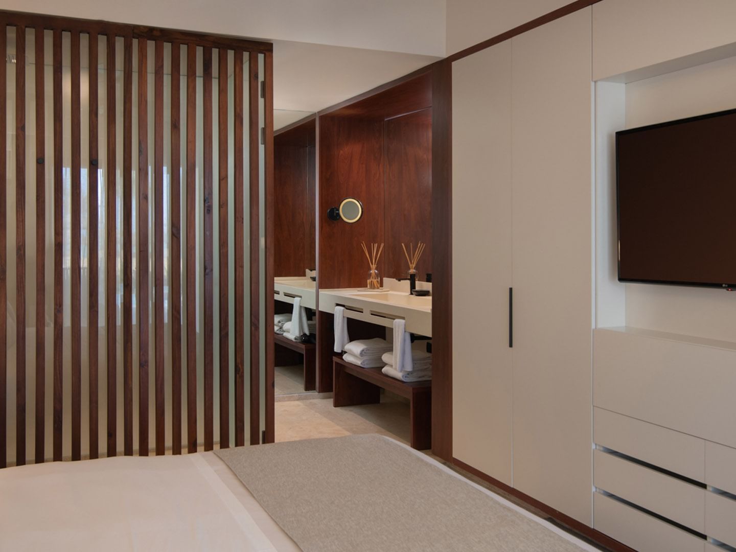TV, Cupboard in Tierra suite, Live Aqua Beach Resort Punta Cana