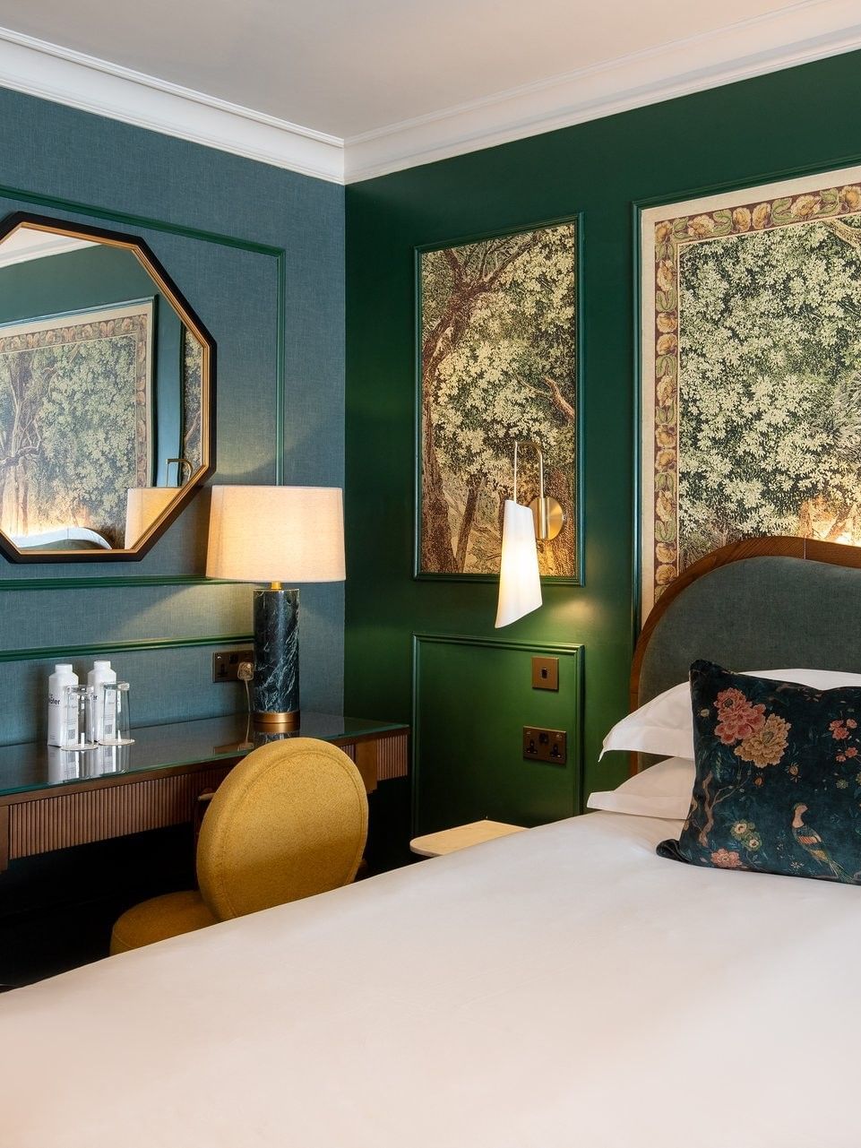 Executive Room with a large bed, nightstand, and decorative artwork at The Capital Hotel, Apartments & Townhouse