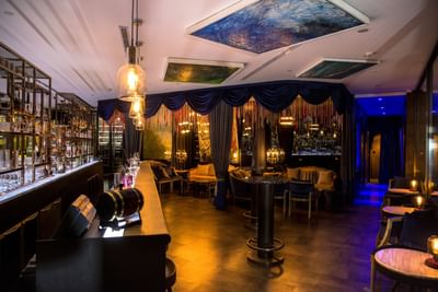 Interior of George's Bar at Hotel Éclat Beijing