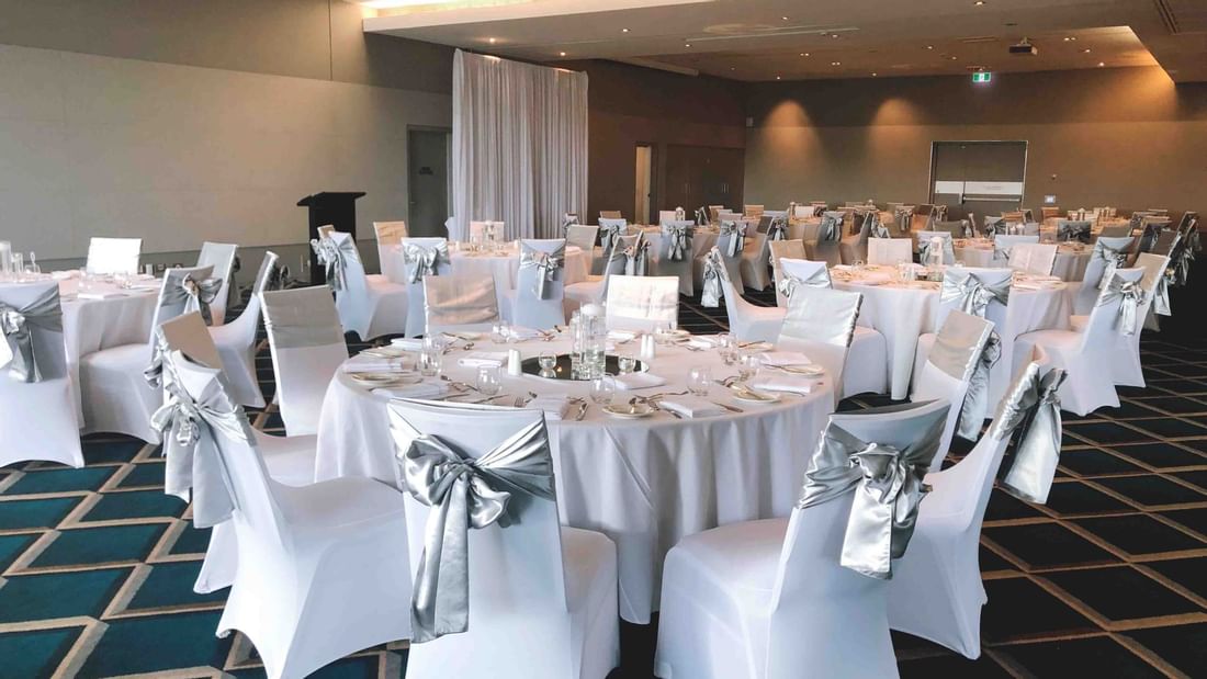 Round tables arranged in the Conference Room at Pullman Magenta Shores