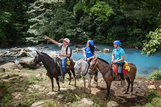Horseback Riding by the River at Rio Celeste Hideaway