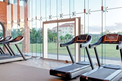 View from Treadmills at Fitness & Tennis Center