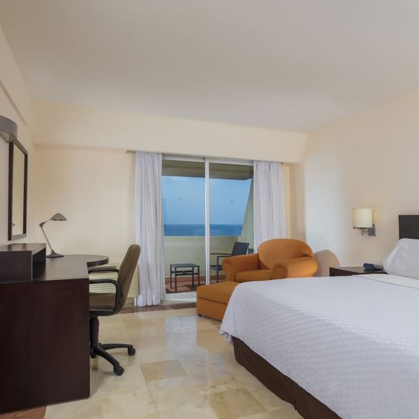 Interior of Superior Room with ocean view at Fiesta Inn