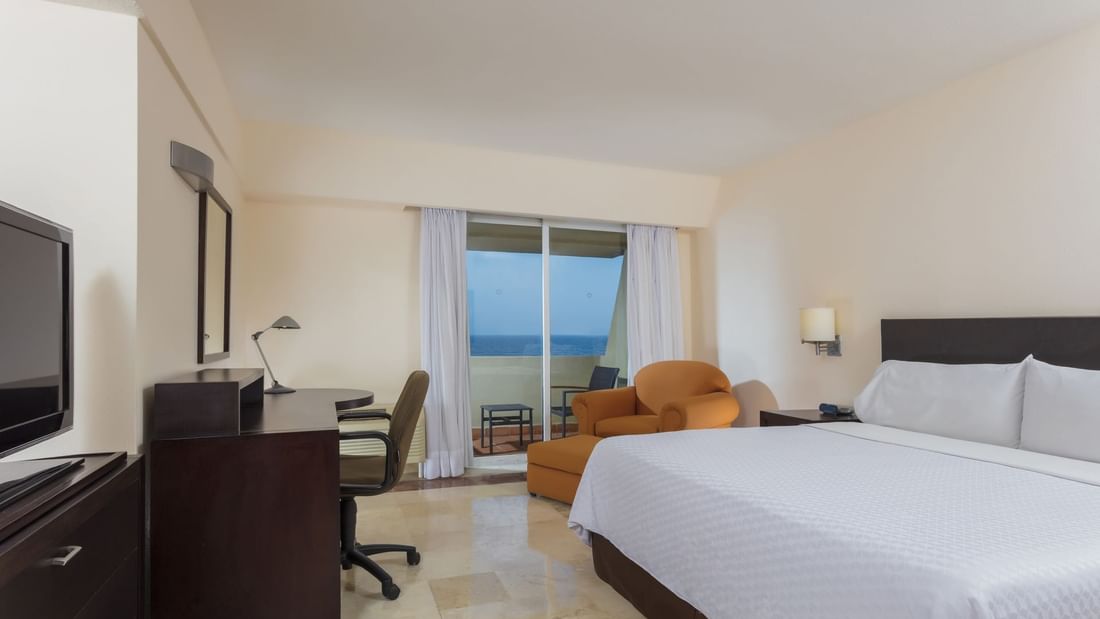 Interior of Superior Room with ocean view at Fiesta Inn