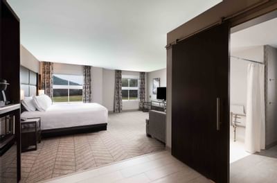 bed in ada hotel room