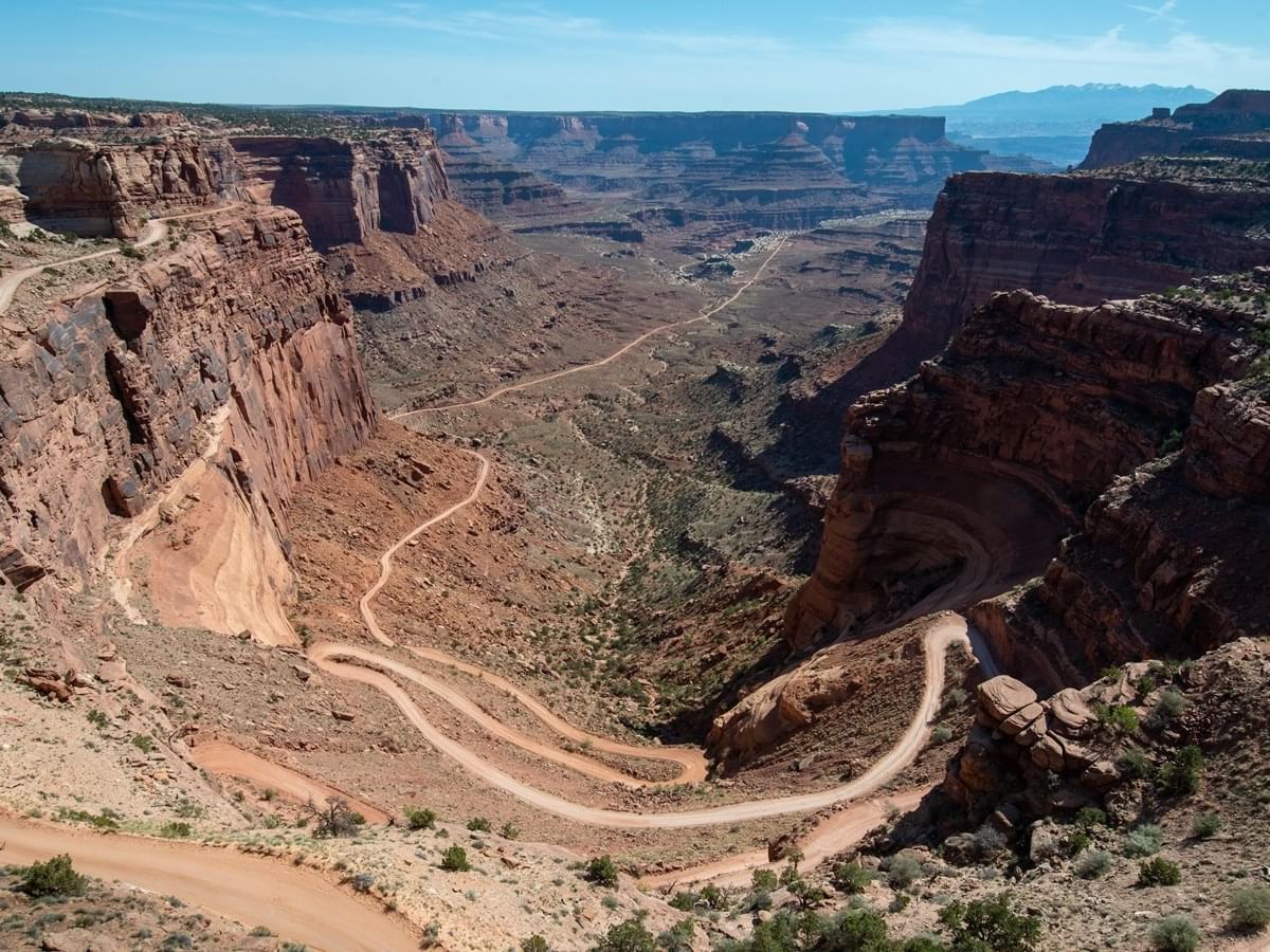 Shafer Trail entrance in Canyonlands National Park