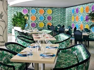 Giardino restaurant dining hall at Palazzo Versace Dubai