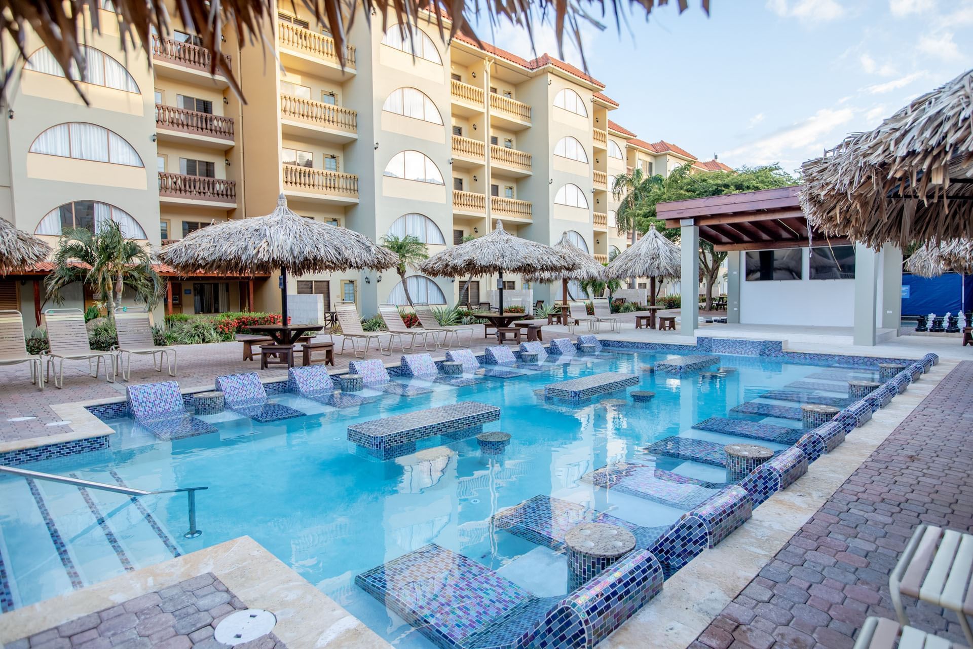 View of Caribbean Resort Pool at Eagle Aruba Resort & Casino