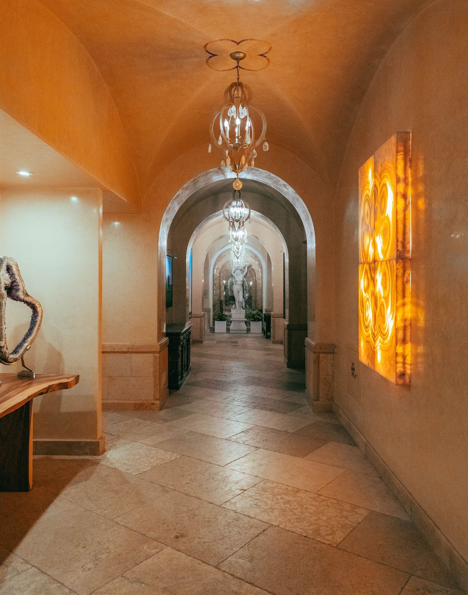 Lorem ipsum Walk way light up artwork on the right hand side