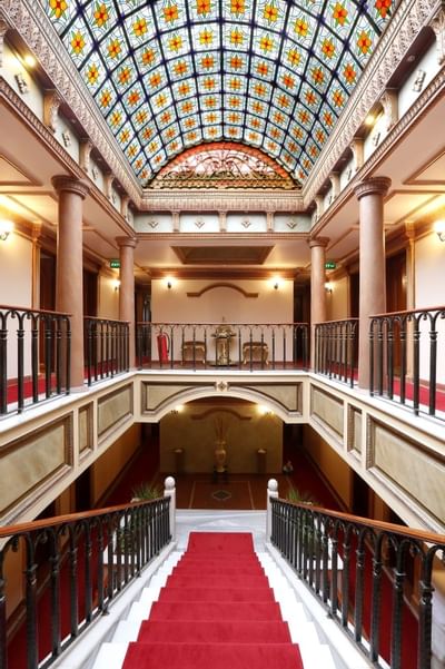 Stairs at Sultanahmet Palace Hotel in Istanbul