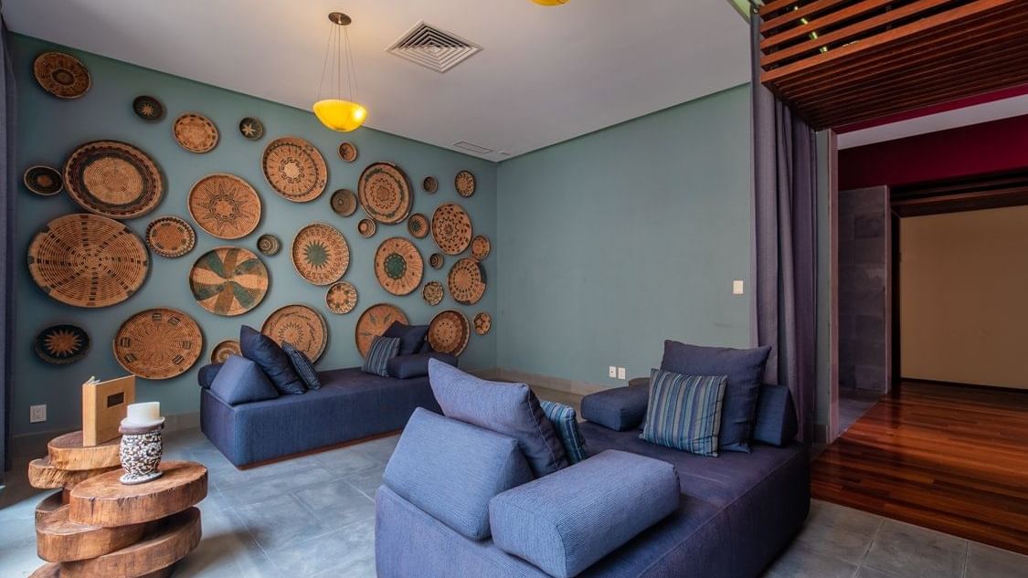 Lobby & waiting area in the spa at Celeste Beach CC Hotel