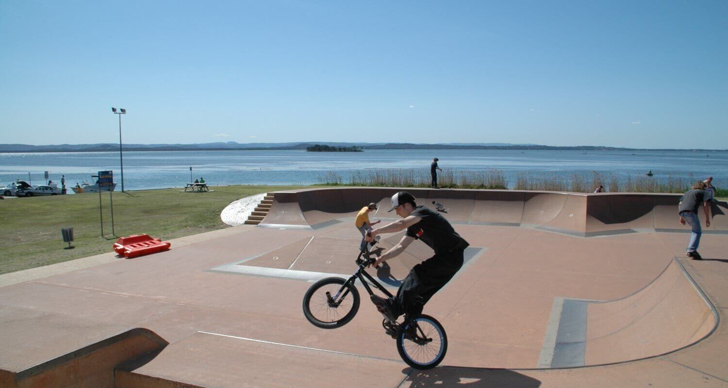 the entrance skate park central coast