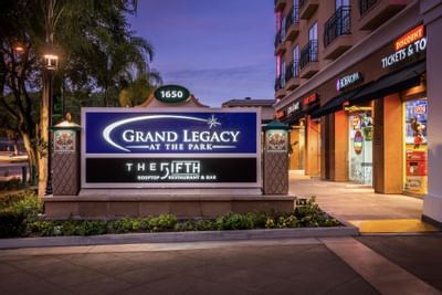 Exterior view of Hotel Grand Legacy at The Park Anaheim.