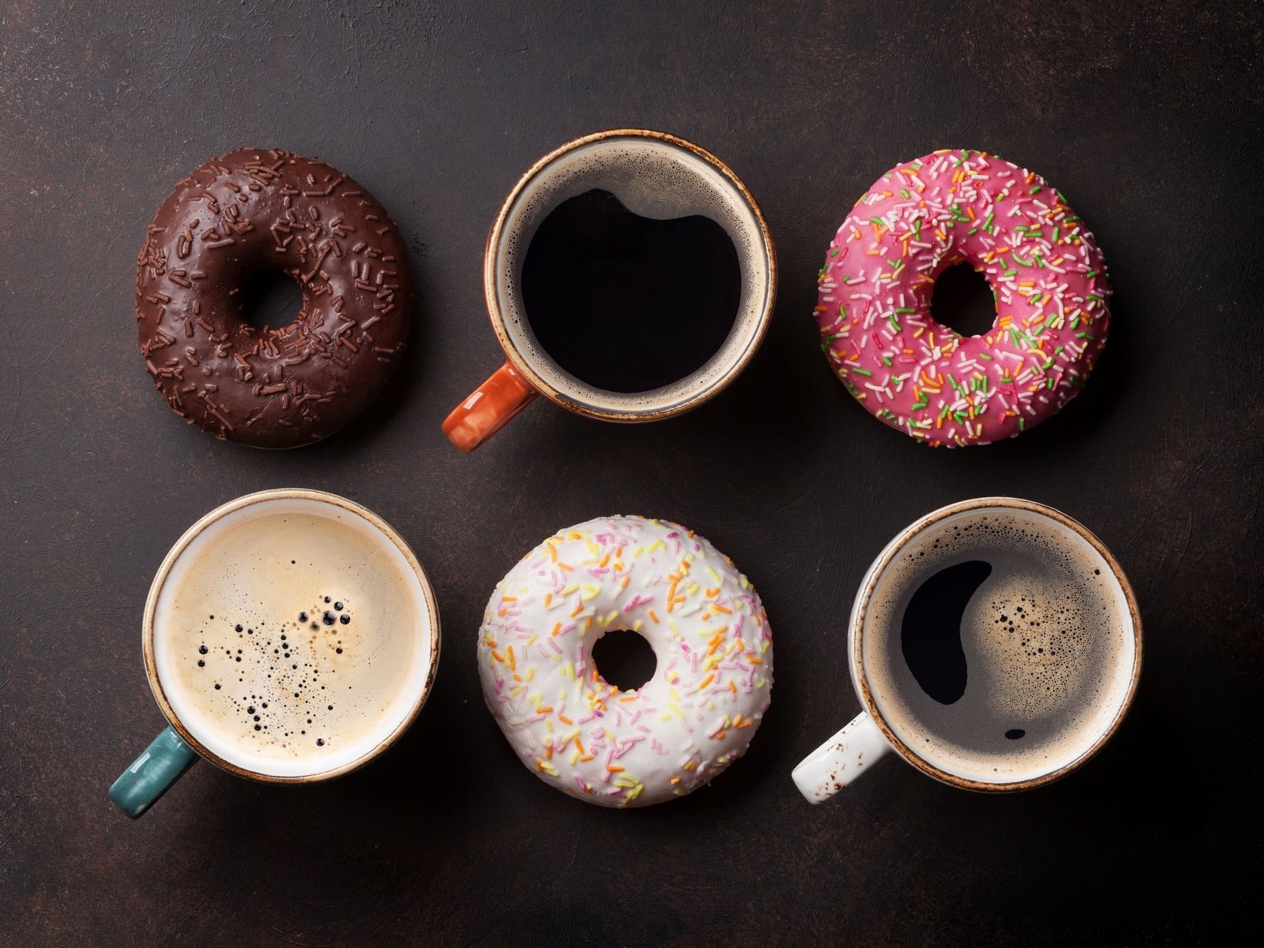 Donuts and coffee served at Rheinland Hotel Kollektion