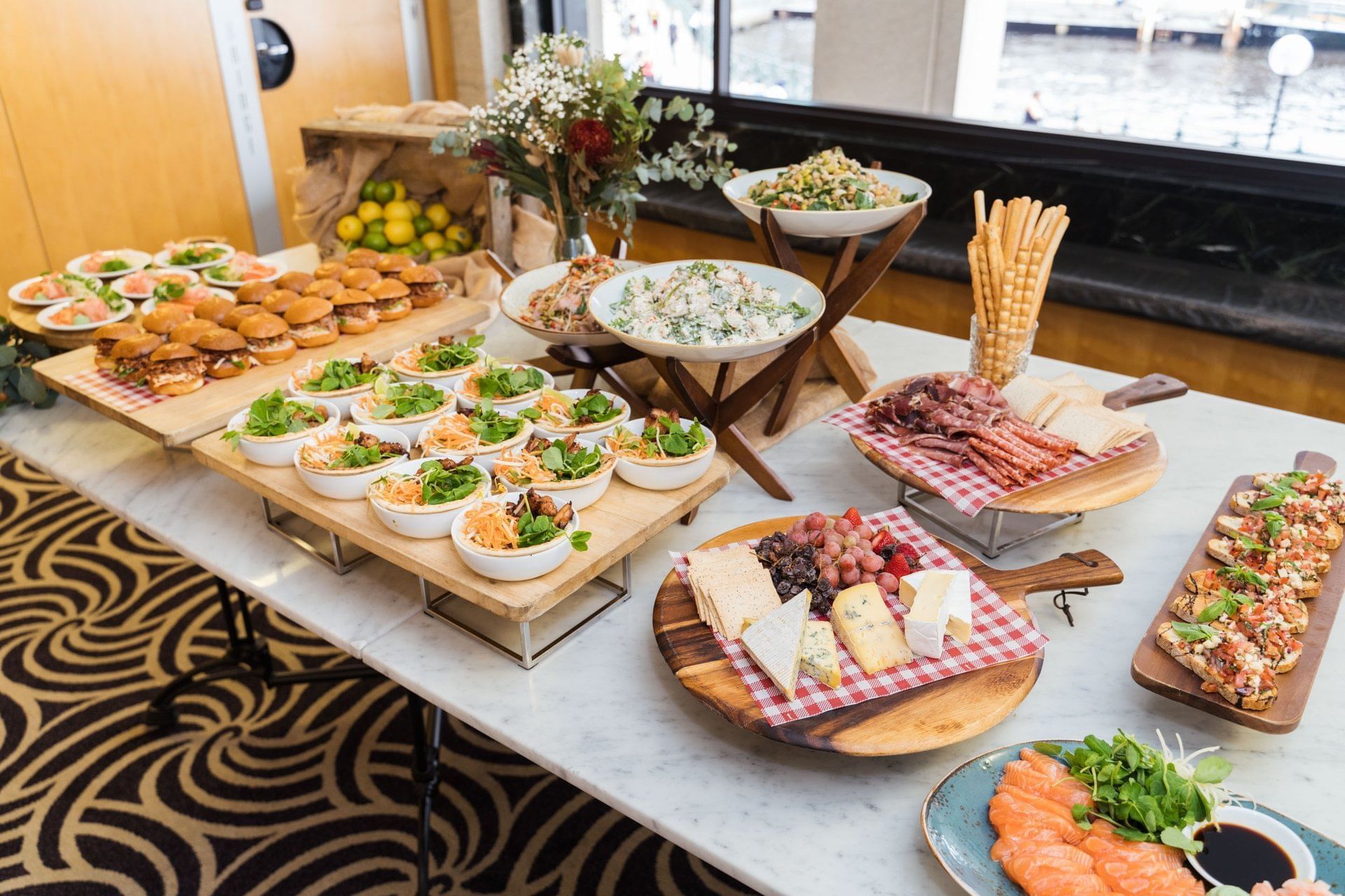 Close up on buffet spread at Pullman Quay Grand Sydney Harbour