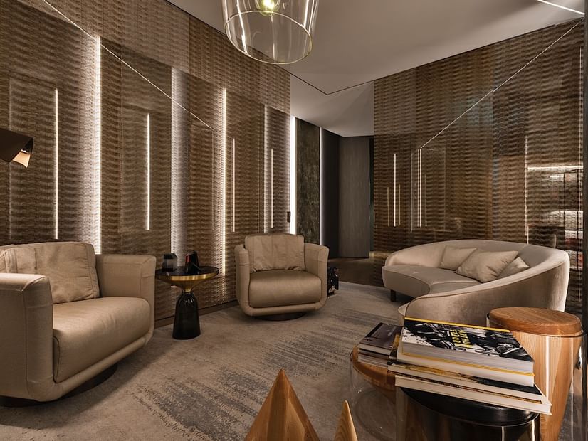 Meeting Room chair set-up at Fendi Private Suites