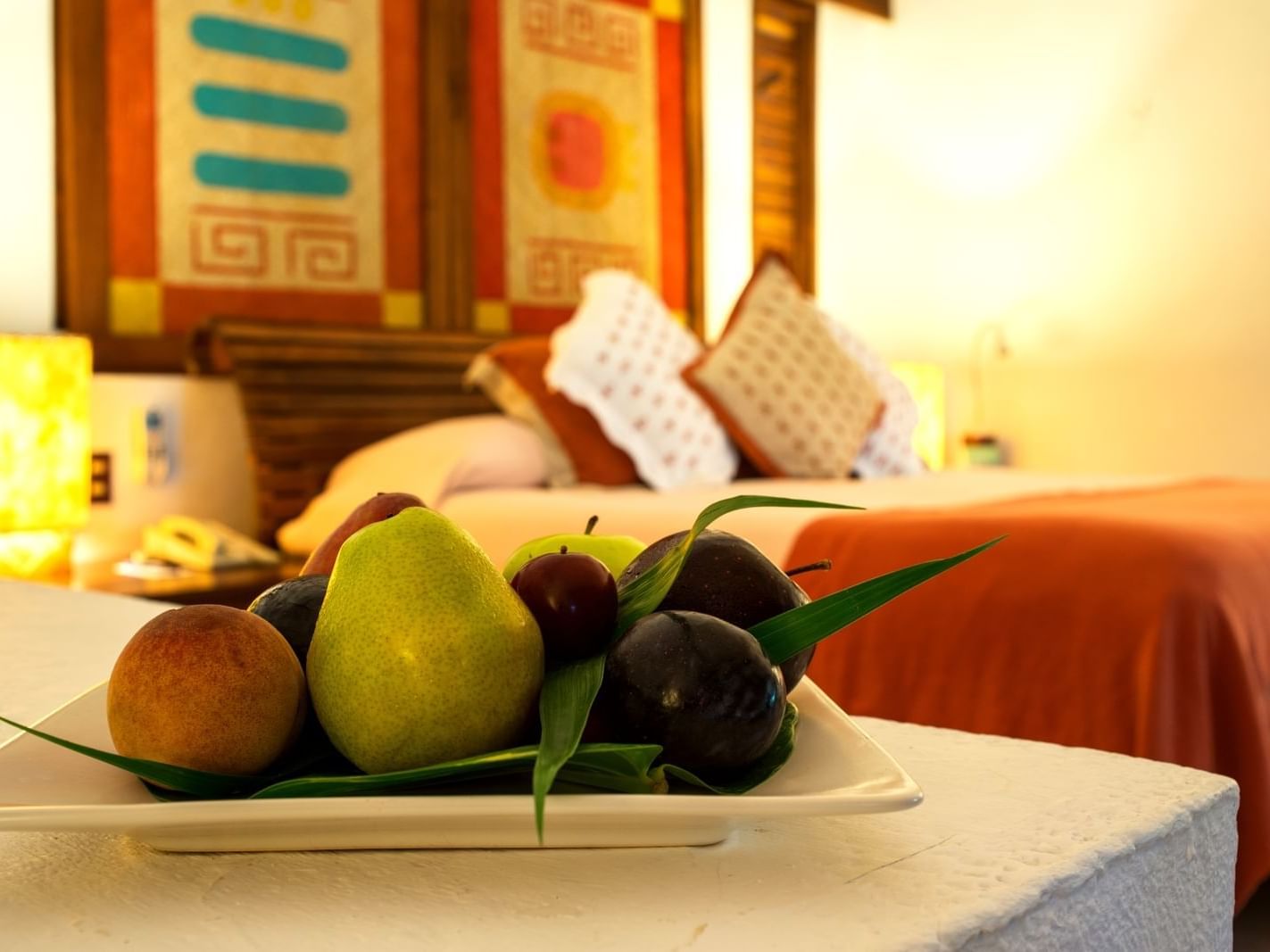 Fruits in Cabana room at The Explorean Kohunlich