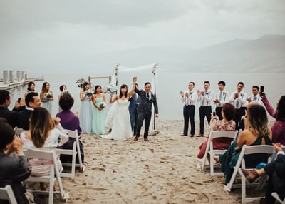 Beach Ceremony cove lakeside resort