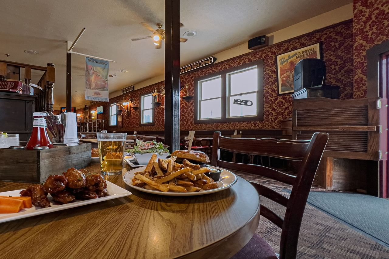 Food at the Sourdough Saloon