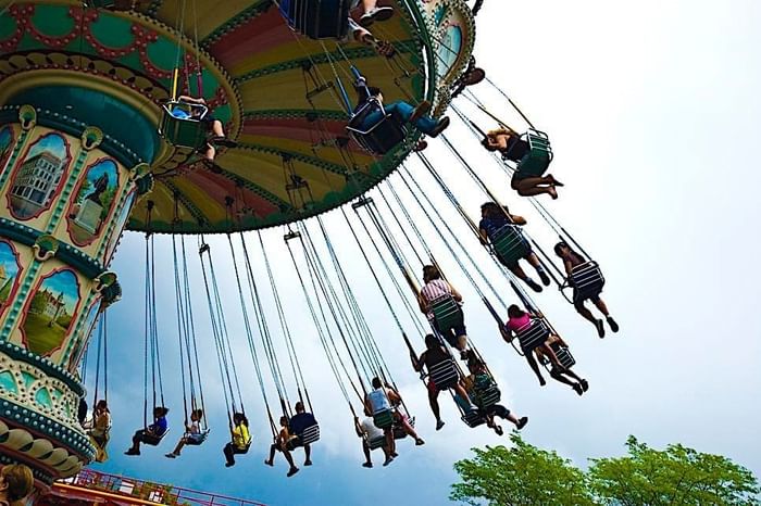 large carnival swing ride