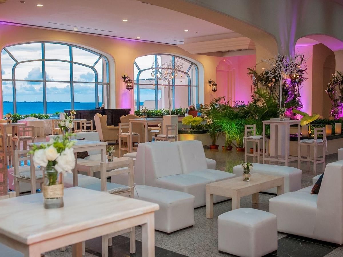 Trebol Park Garden hall for events at Live Aqua Beach Resort