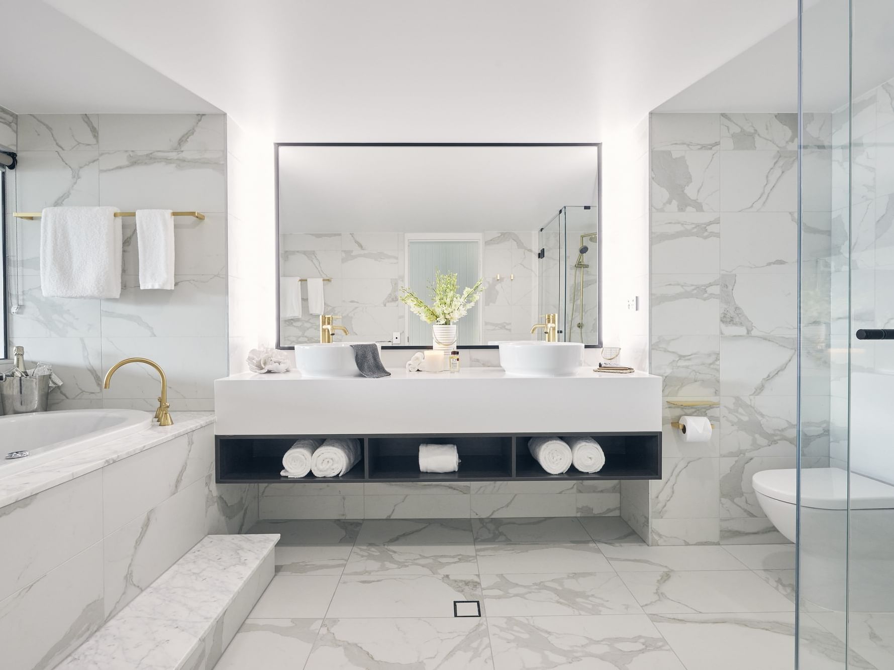 Bathroom Vanity in Serenity suite at Daydream Island Resort