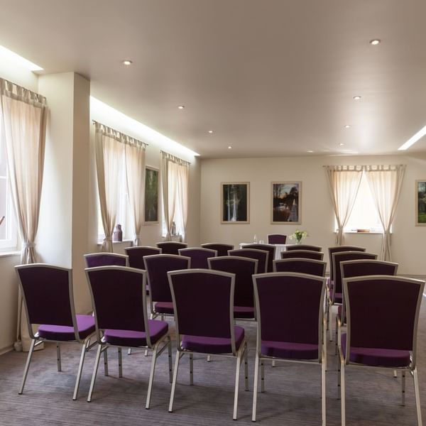 Seating arrangement in Leineweber Room at Originals Hotels