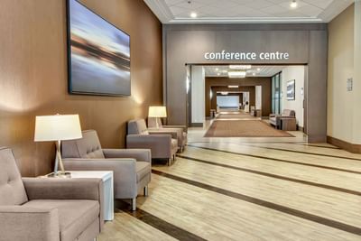 A hallway to the Conference Center at Best Western Premier