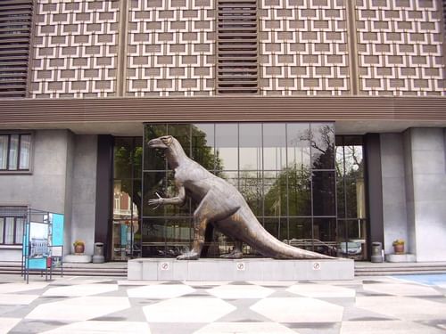 Entrée du Musée des Sciences Naturelles près de l'Hôtel Brussels