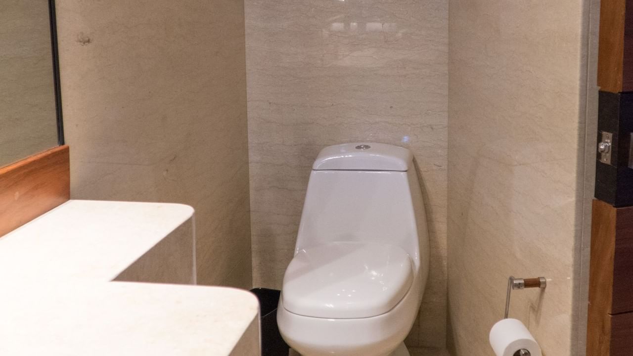Close-up of a lavatory of a suite at Gamma Monterrey Rincón