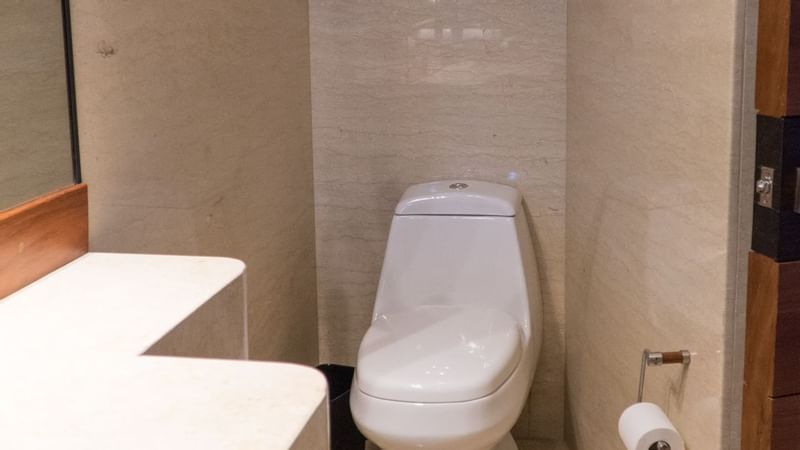 Close-up of a lavatory of a suite at Gamma Monterrey Rincón