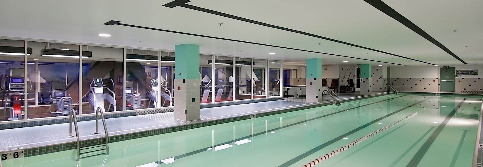 Large indoor swimming pool at The Grove Hotel
