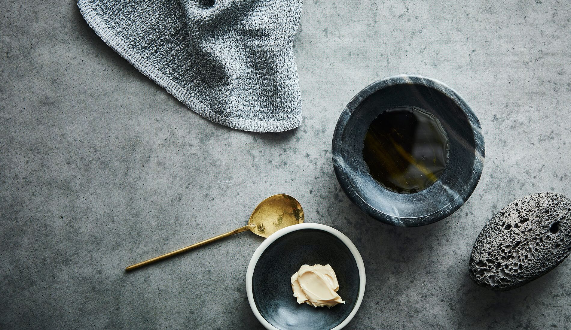 Closeup of herbal treatments at Crown Hotel Melbourne