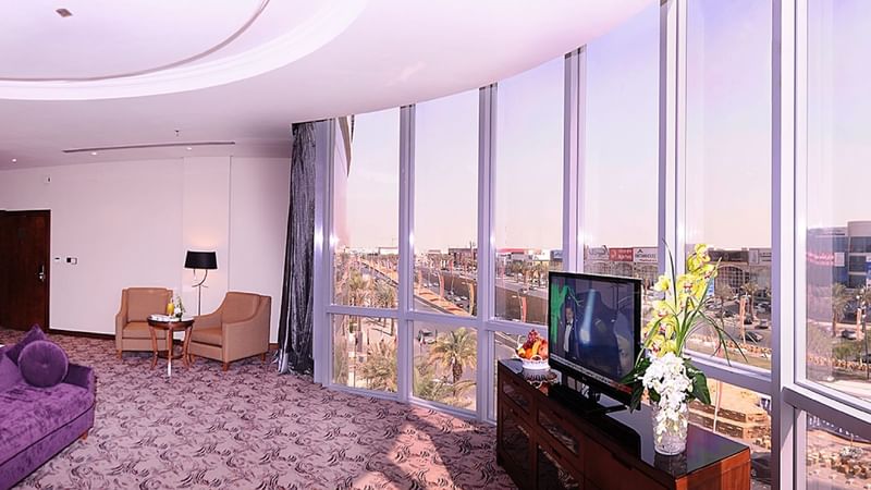 View of the city from Panoramic Suite at Al Hamra Palace by Warwick Riyadhd