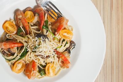 Delicious shrimp and pasta dish