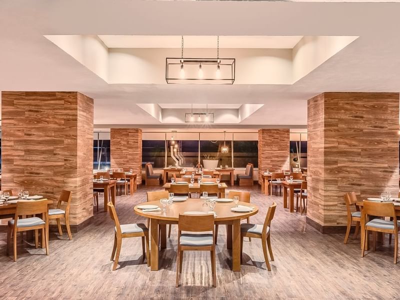 5 diner tables at Rosata Ristorante at FA Hotels & Resorts
