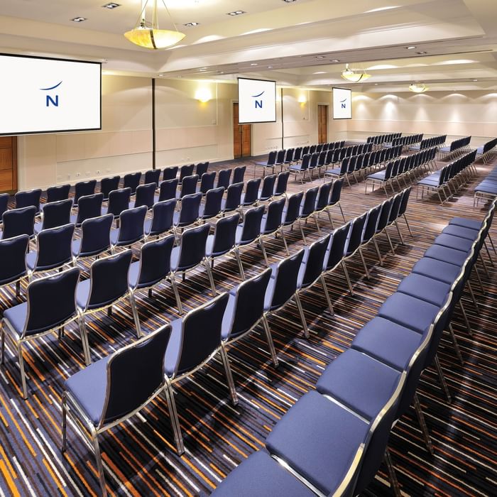 Theatre arrangement in the Ballroom at Novotel Glen Waverley