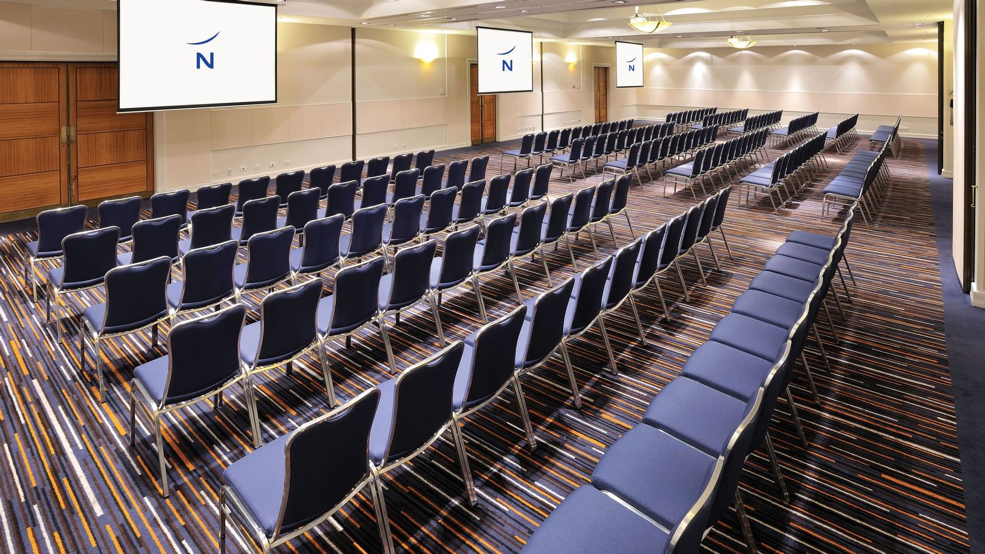 Theatre arrangement in the Ballroom at Novotel Glen Waverley