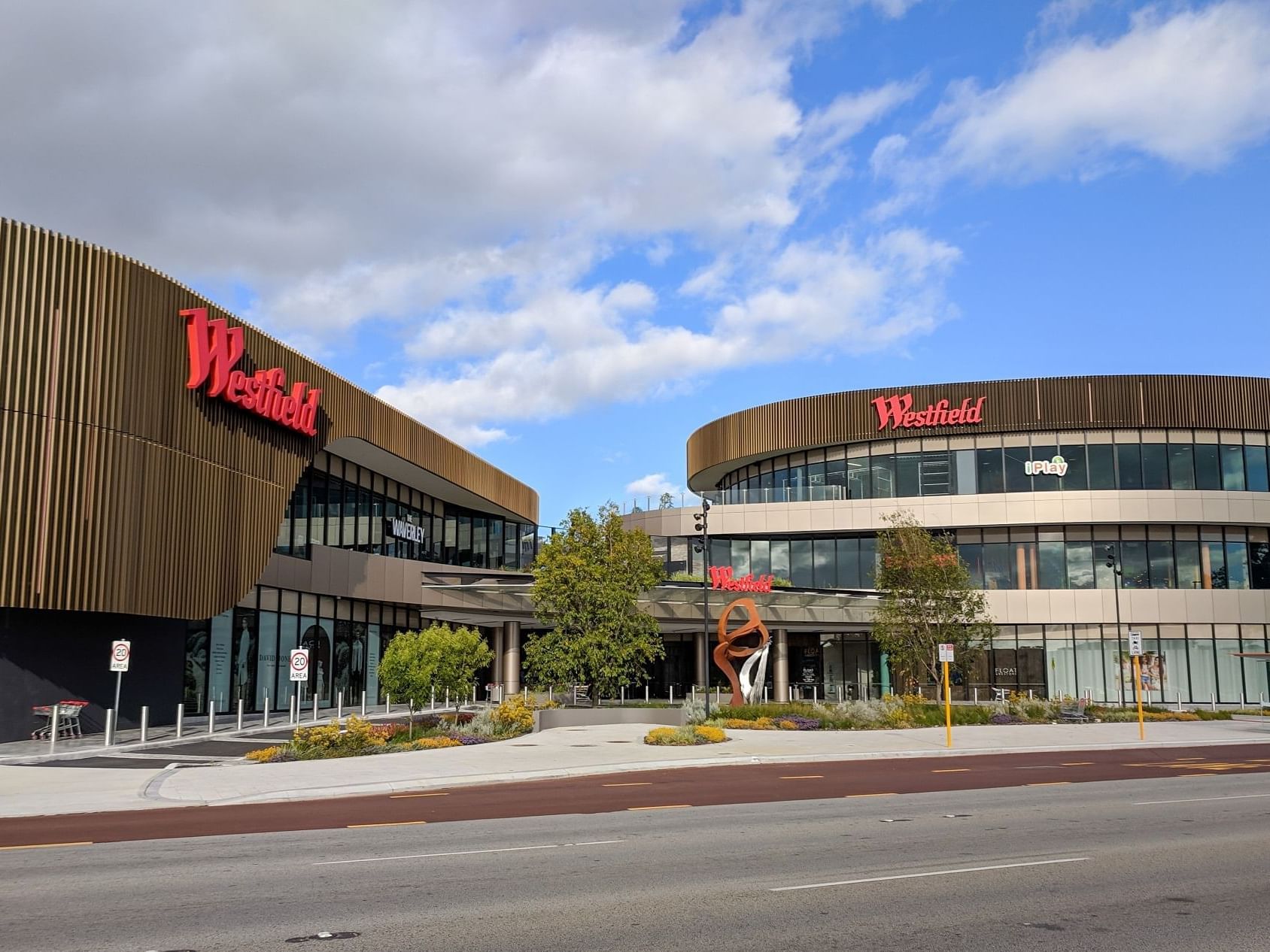 Entrance of Westfield Carousel near Nesuto Curtin Perth Hotel