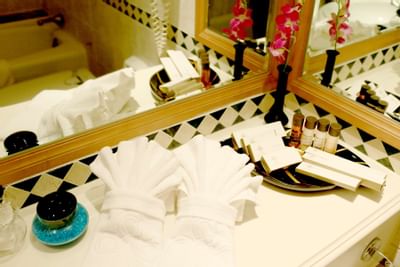 Bathroom amenities & essential items at Hanoi Daewoo Hotel