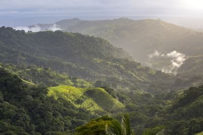 Distant view of mountain ranges from Retreat Costa Rica