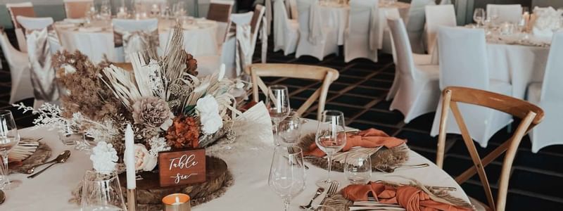 Wedding Reception rustic table setting