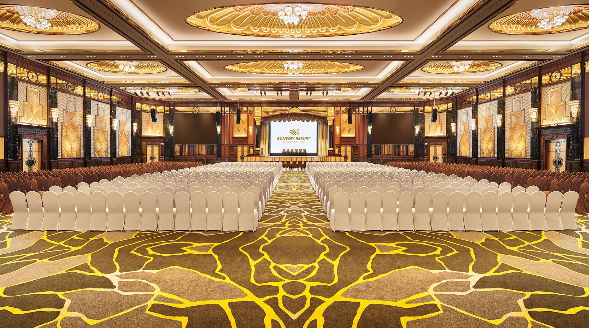 Theater set-up in Grand Lagoon Ballroom at Sunway Resort